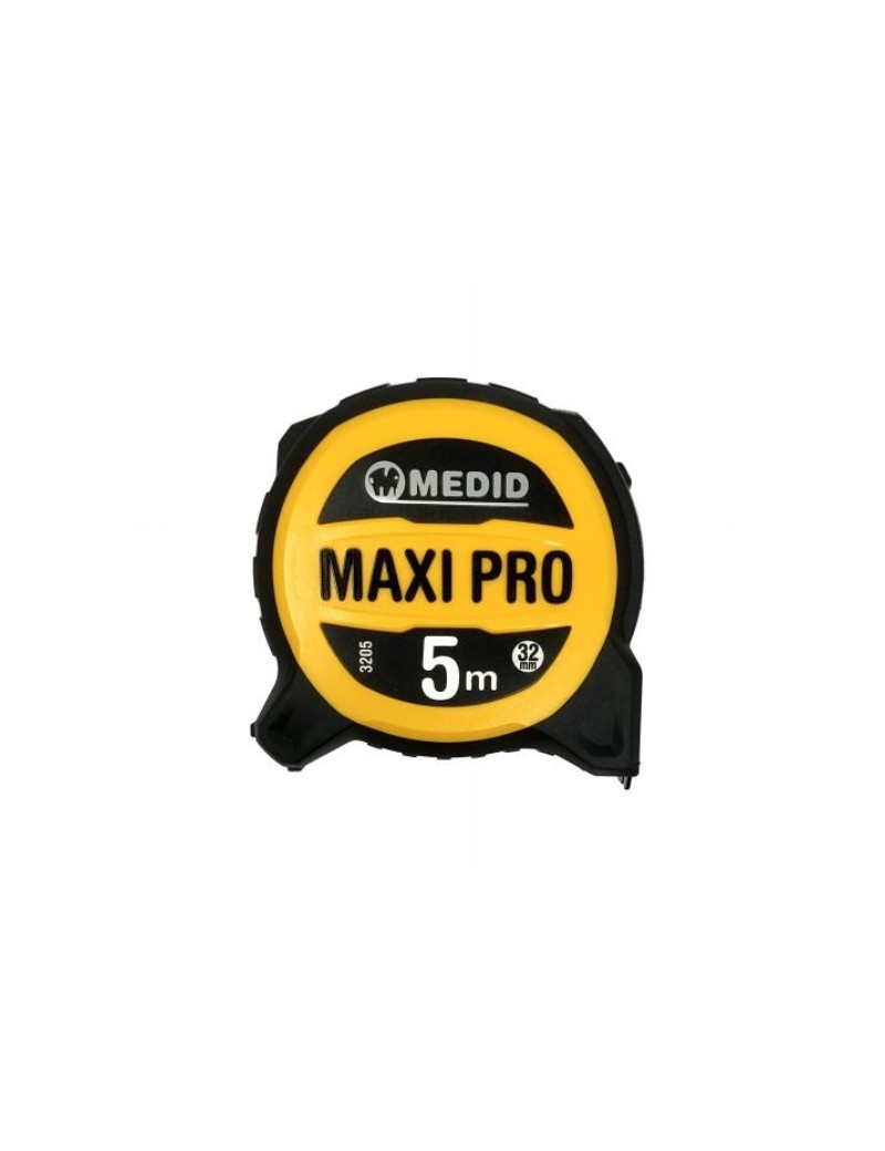 Flexometro MAXI PRO 5M con cinta ancha 32mm MEDID