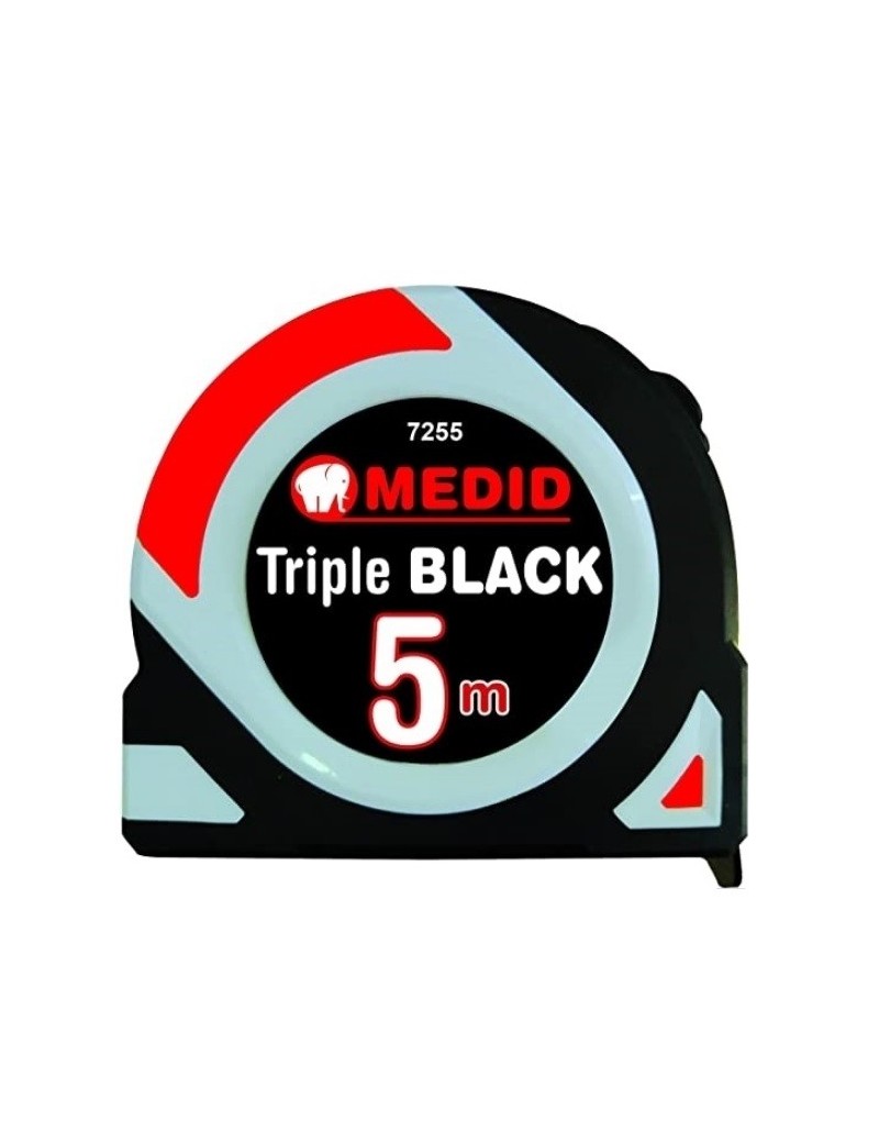 Flexometro 5M TRIPLE BLACK MEDID